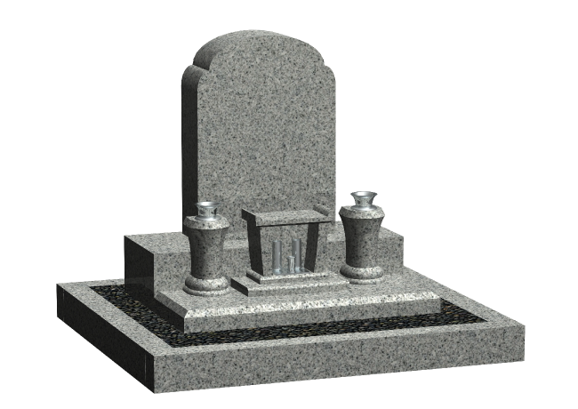 洋型墓石モデルケース：みちしるべ